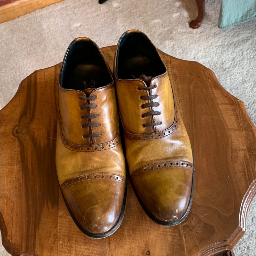 Paul Evans The Brando Semi-Brogue Oxford - Tobacco - 8.5 / REGULAR WIDTH (D/M)